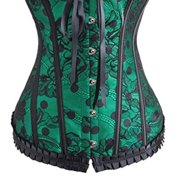 Vintage Gothic Dotted Bustier Corset - Picture 3 of 5